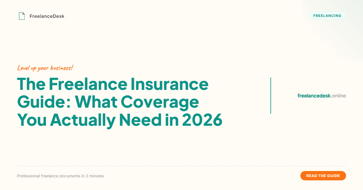 Freelancing Insurance The Freelance Insurance Guide: What Coverage You Actually Need in 2026 ...
