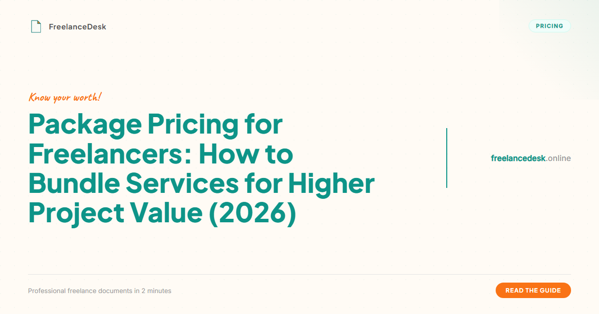 Package Pricing for Freelancers: How to Bundle Services for Higher ...